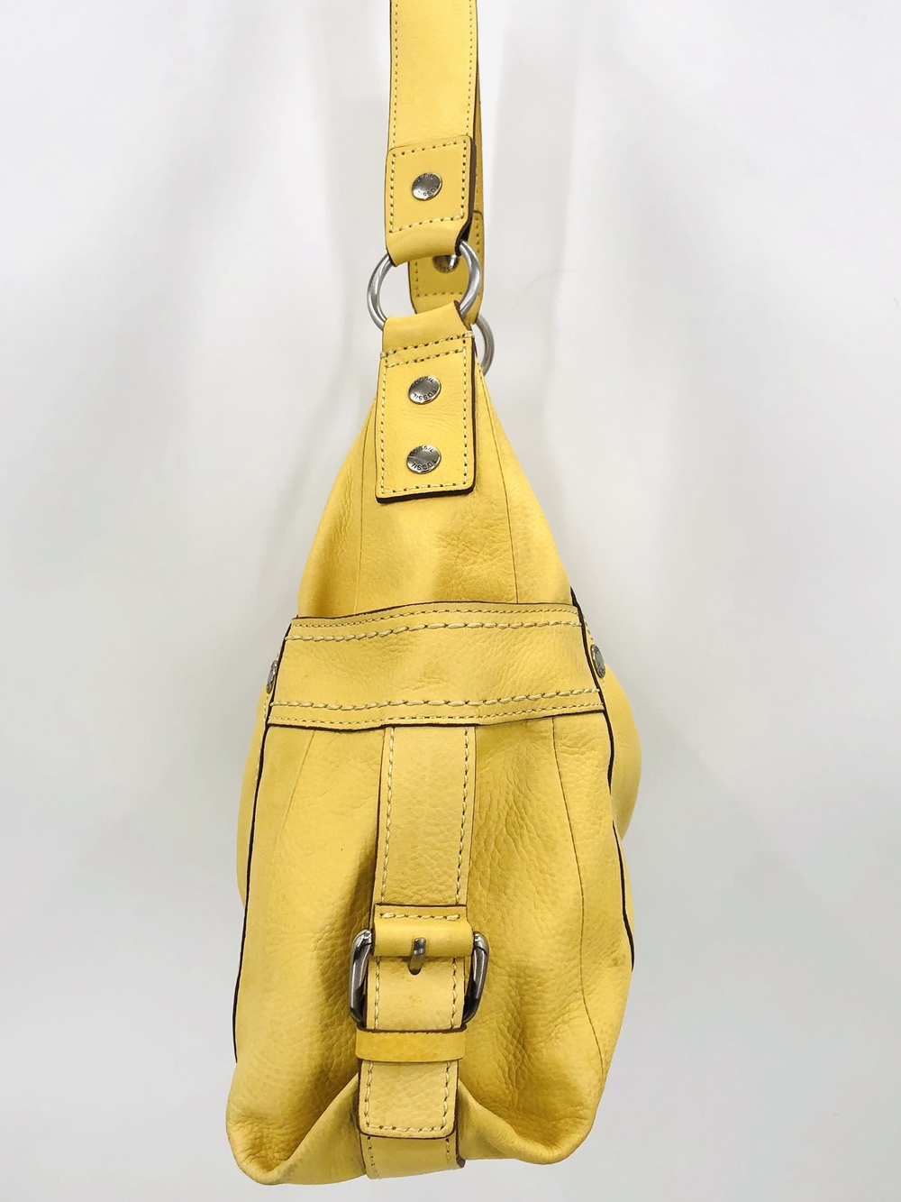 Fossil Yellow Leather Women’s Shoulder Bag - Picture 6 of 9